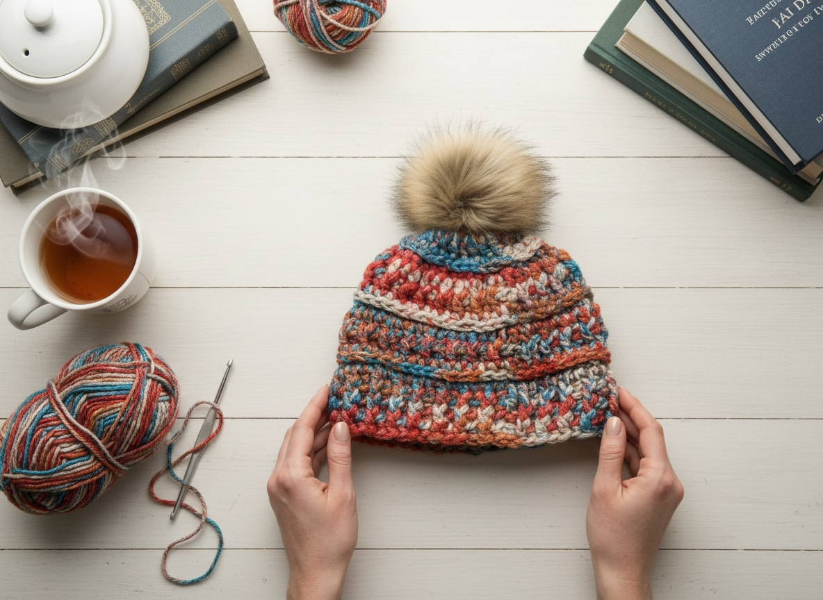 Crochet Winter Hat - Royal Gorge