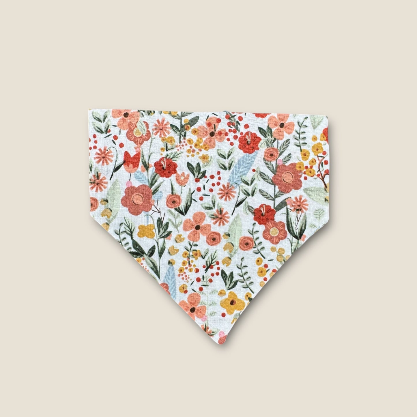 Rustic Wildflowers Scrunchie Dog Bandana