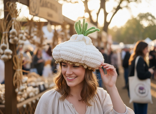 Deluxe Crochet Garlic Hat