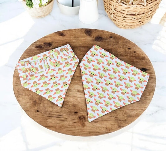 Grogu Scrunchie Dog Bandana