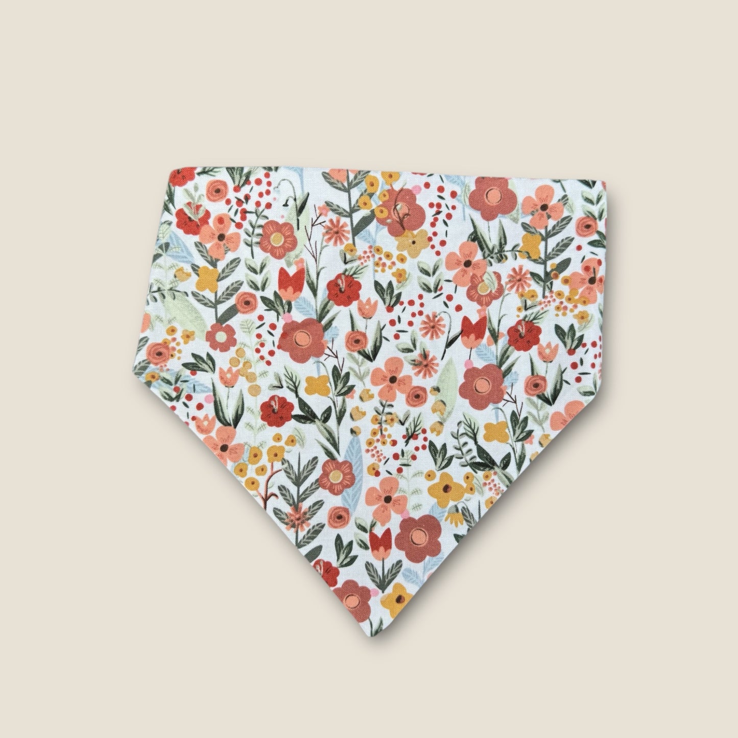 Rustic Wildflowers Scrunchie Dog Bandana