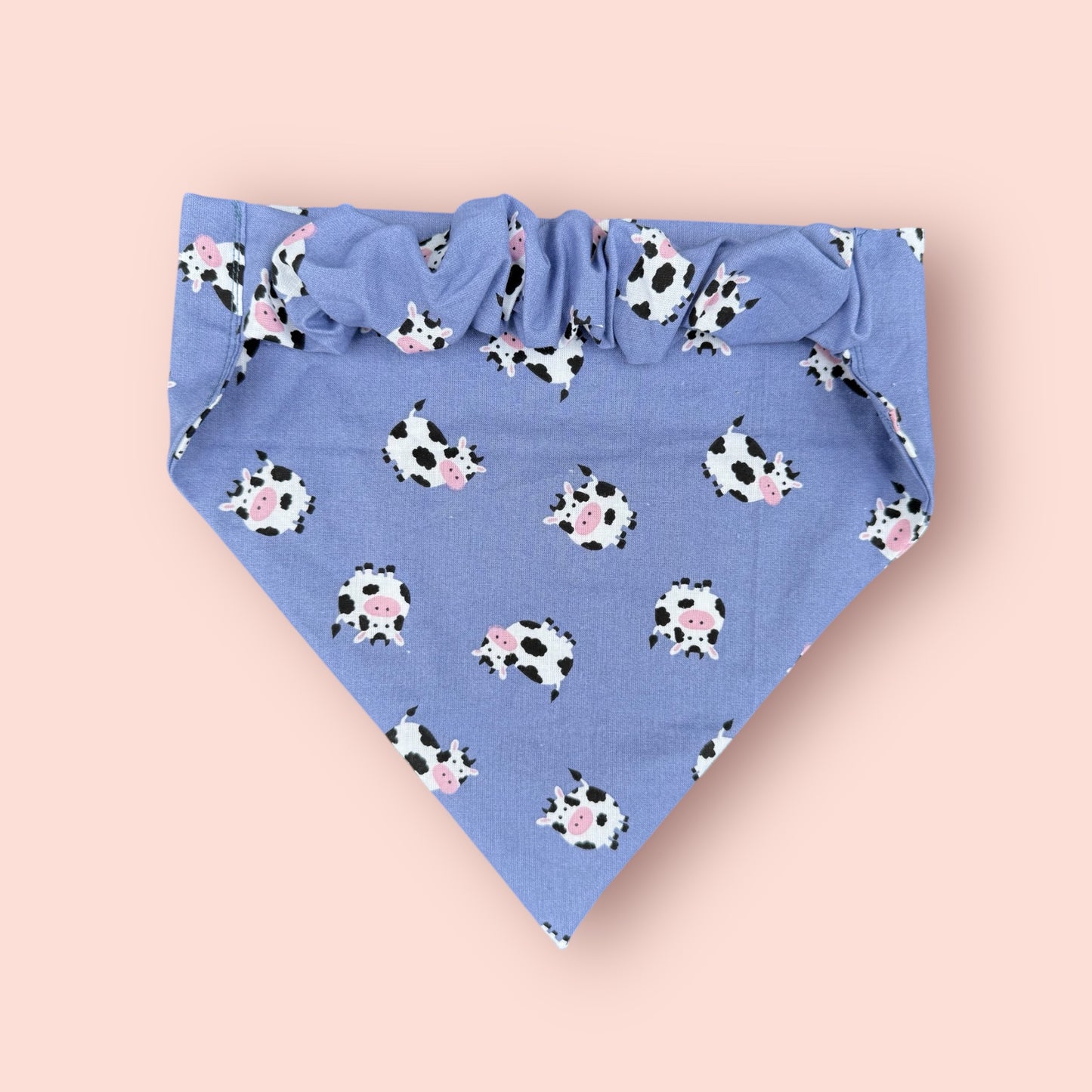 Cow Scrunchie Dog Bandana