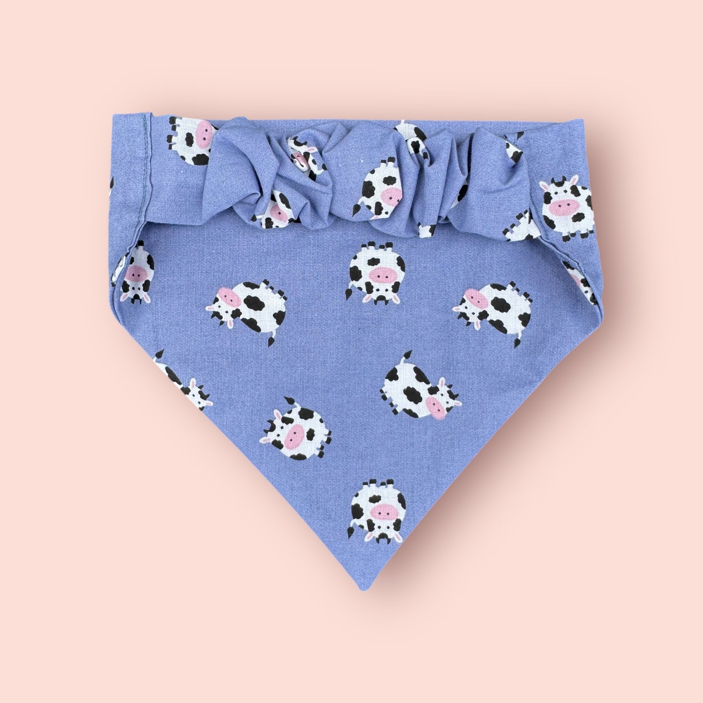 Cow Scrunchie Dog Bandana