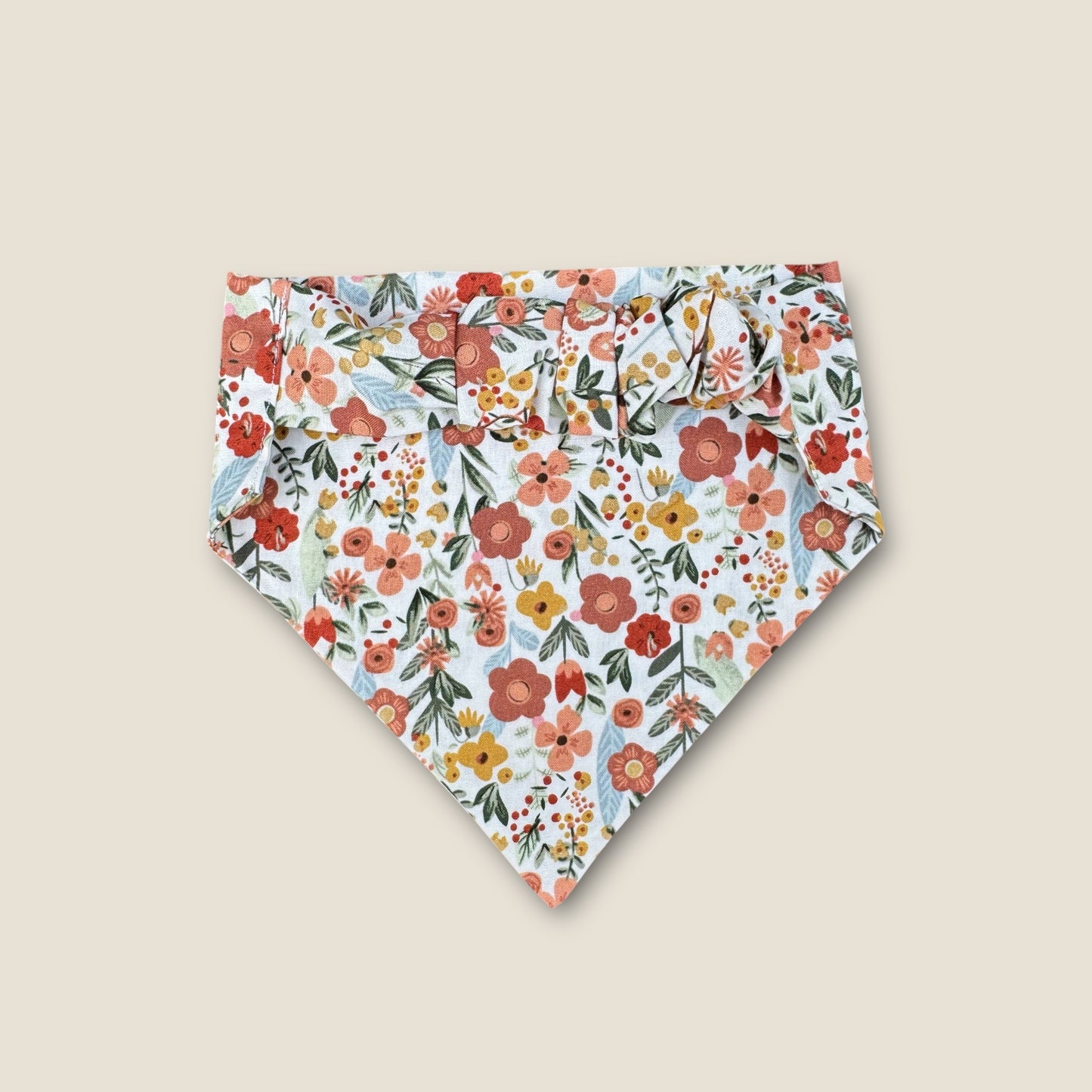 Rustic Wildflowers Scrunchie Dog Bandana