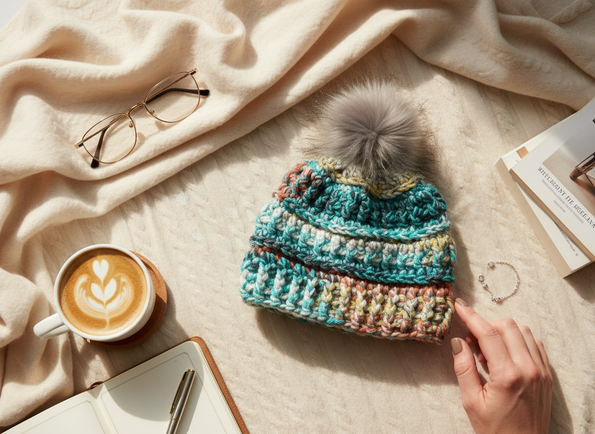 Crochet Winter Hat - Painted Canyon