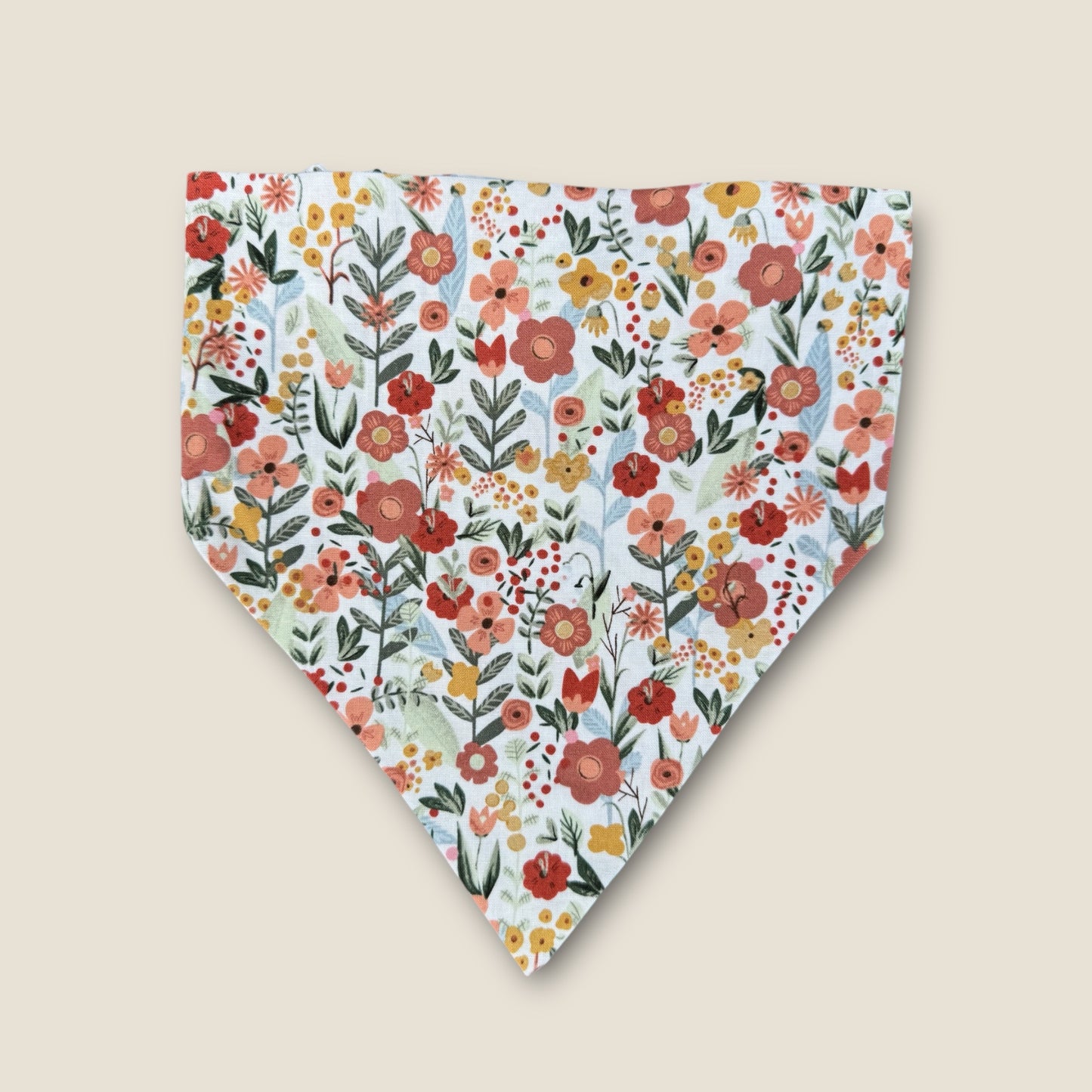 Rustic Wildflowers Scrunchie Dog Bandana