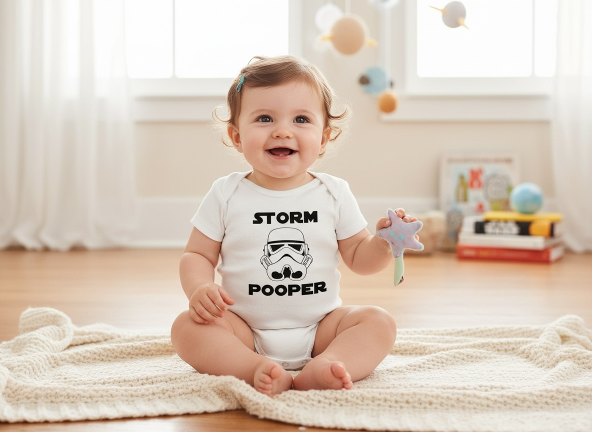 “Storm Pooper” Baby Onesie