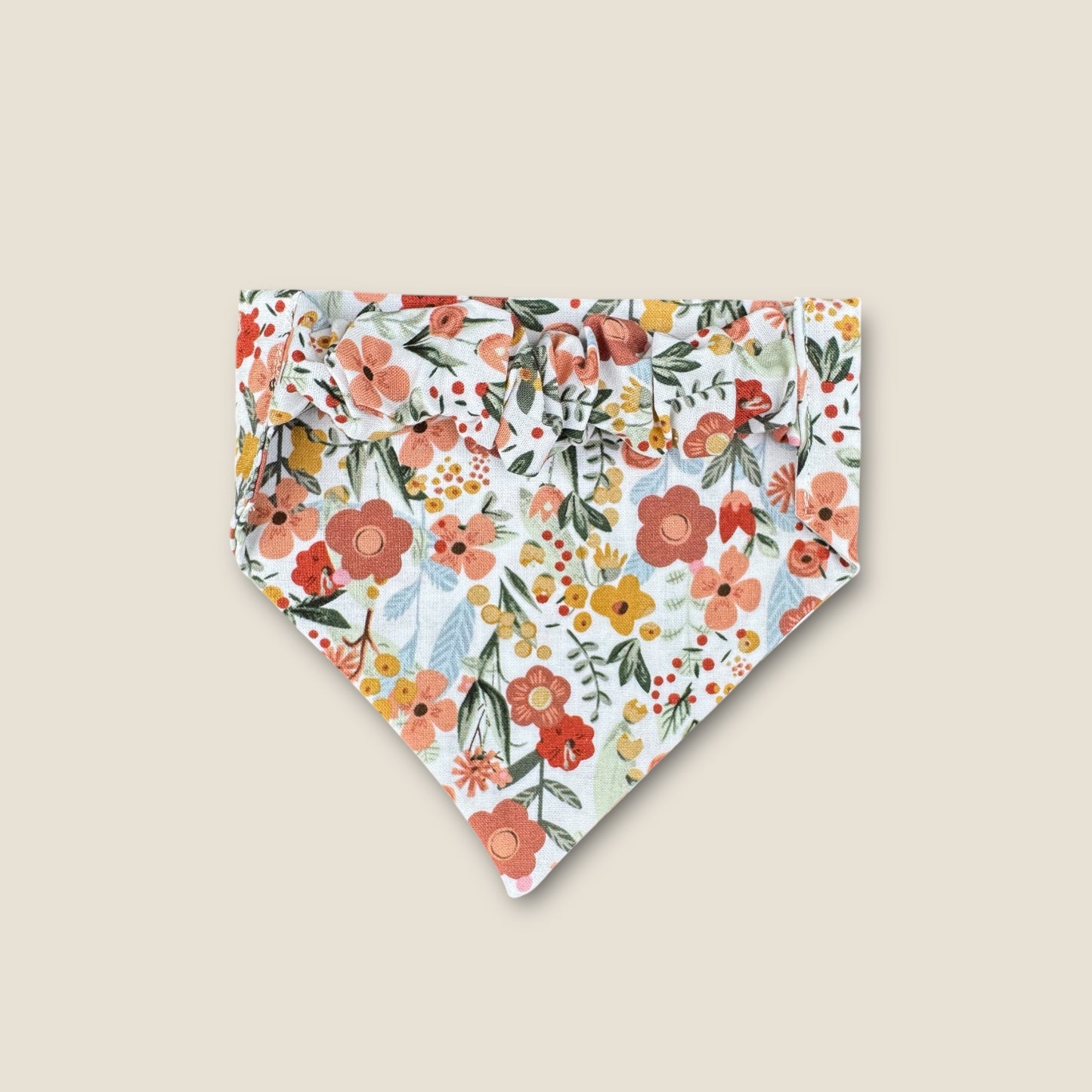 Rustic Wildflowers Scrunchie Dog Bandana