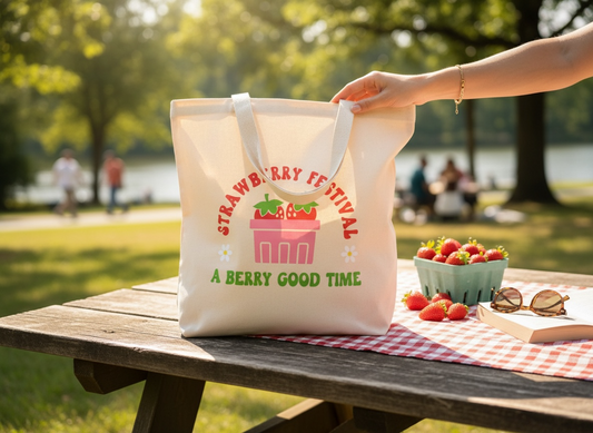 Strawberry Festival Tote Bag