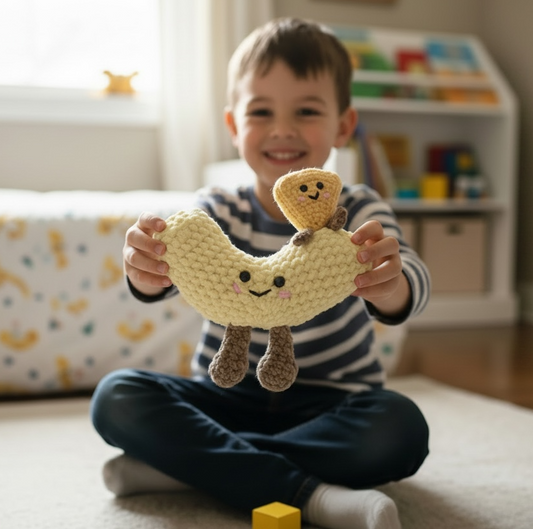 Crochet Mac & Cheese Plushie