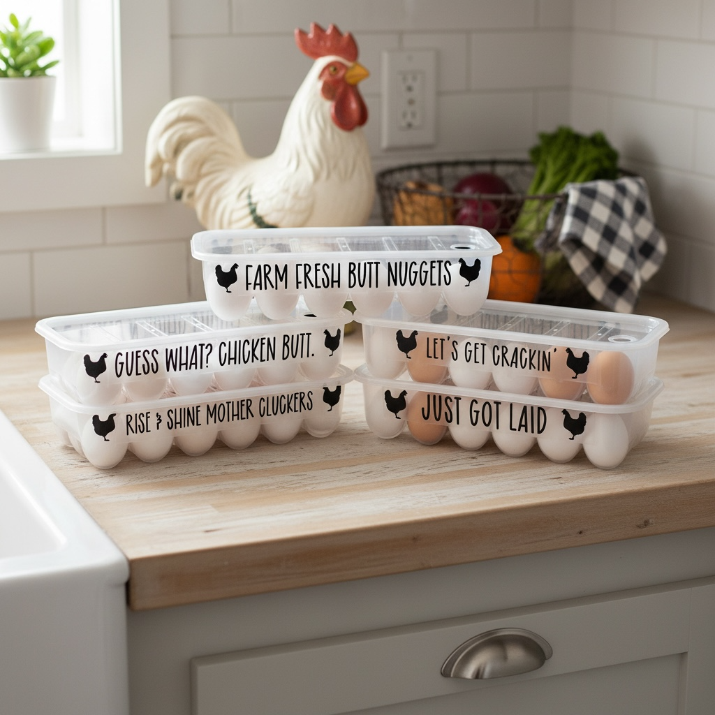 Funny Egg Crate Container