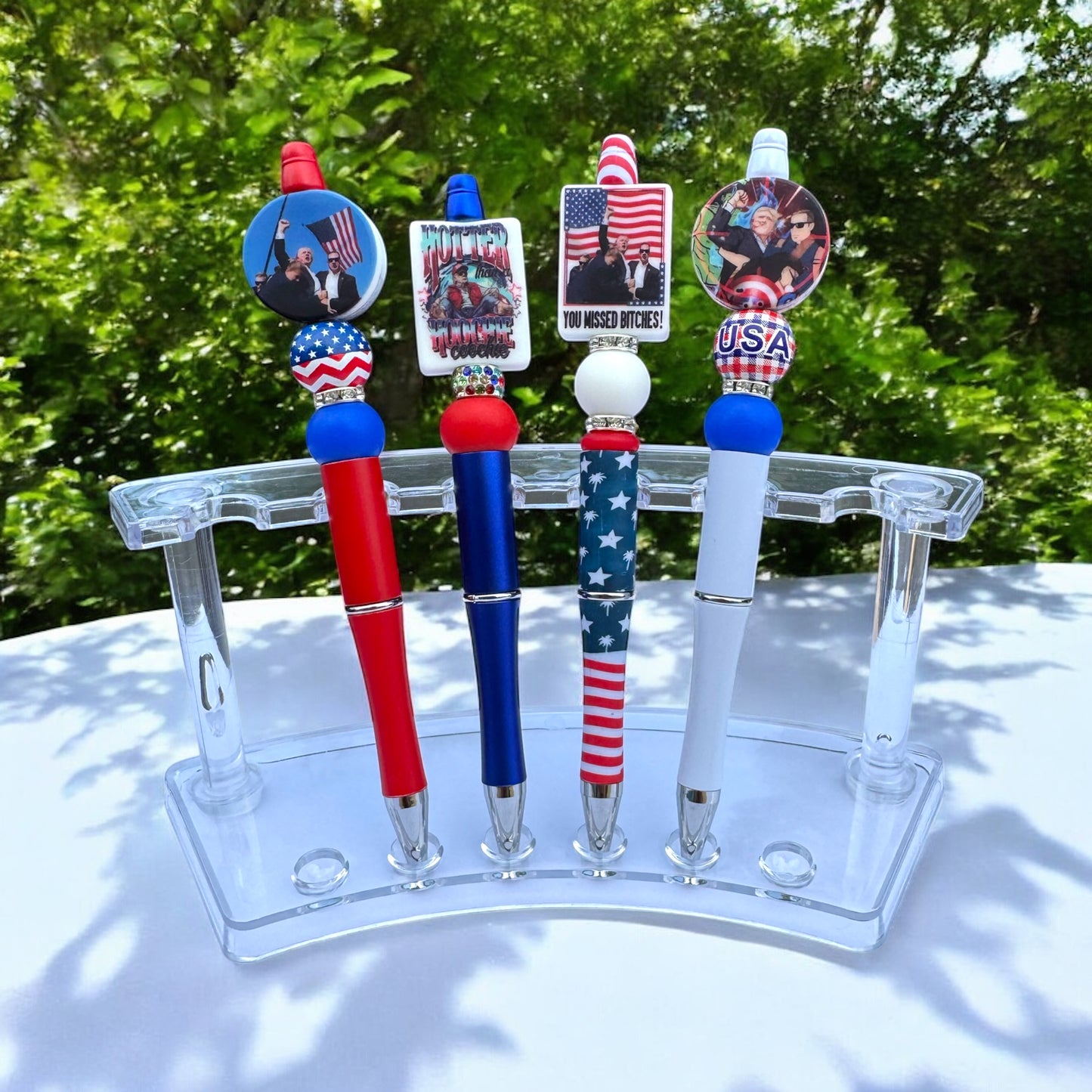 Donald Trump Patriotic Beadable Pens