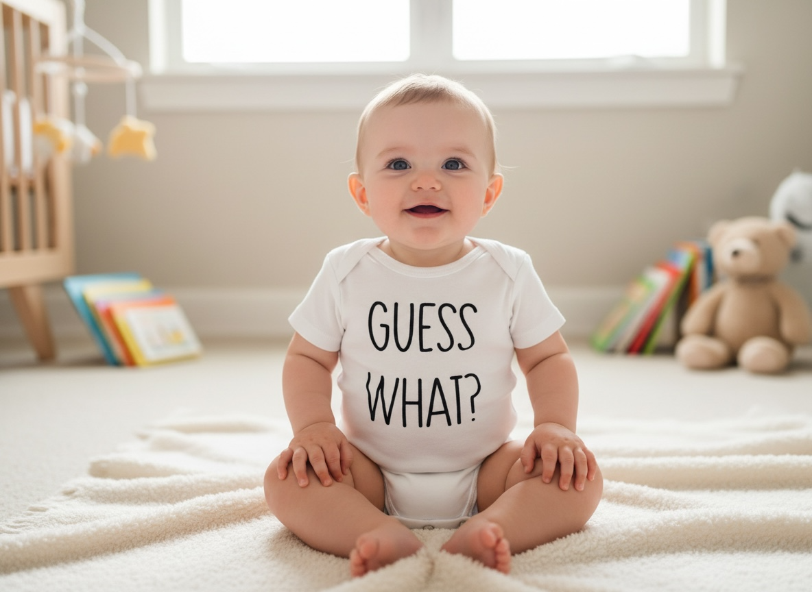 “Guess What? Chicken Butt!” Baby Onesie