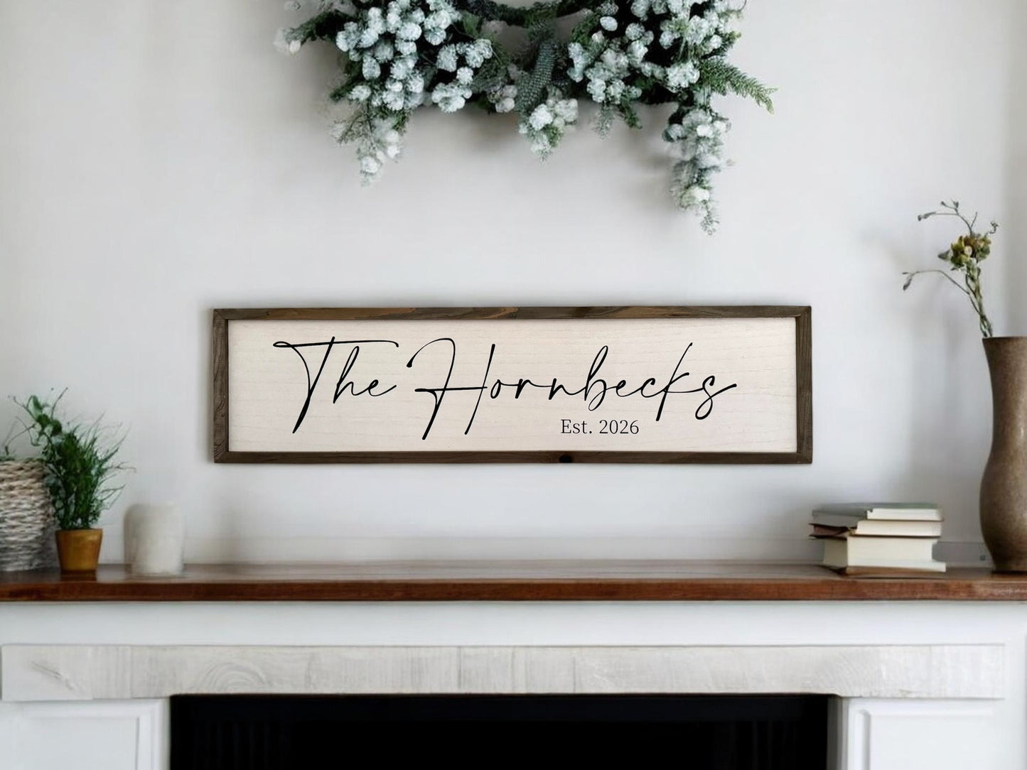 Large Custom Family Name Sign