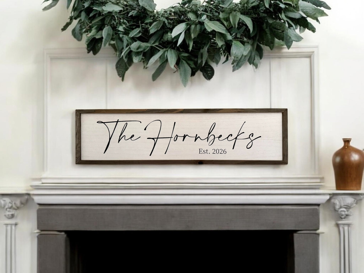 Large Custom Family Name Sign