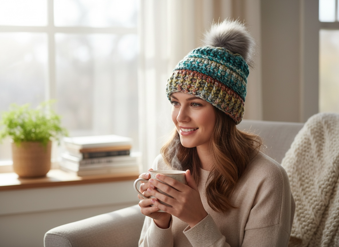 Crochet Winter Hat - Painted Canyon