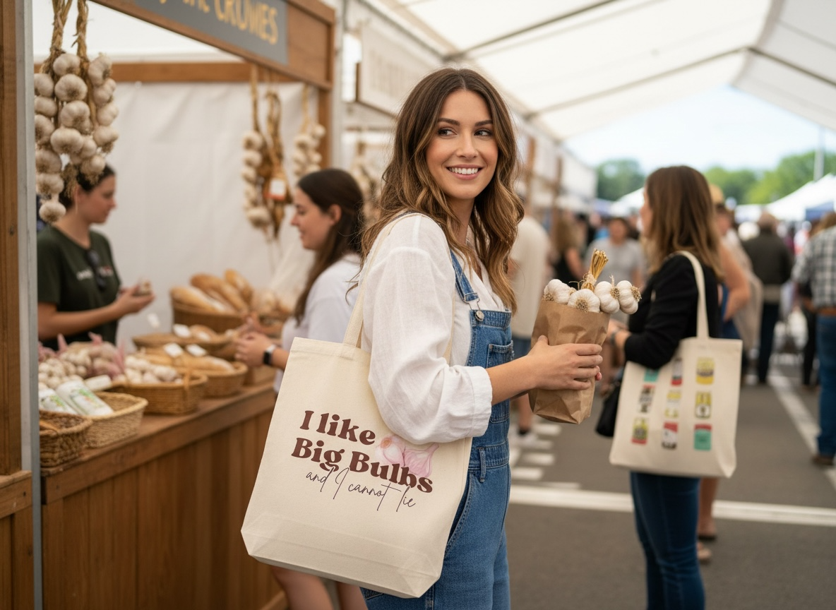 “I Like Big Bulbs and I Cannot Lie” Canvas Tote Bag