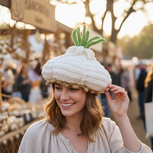 Deluxe Crochet Garlic Hat