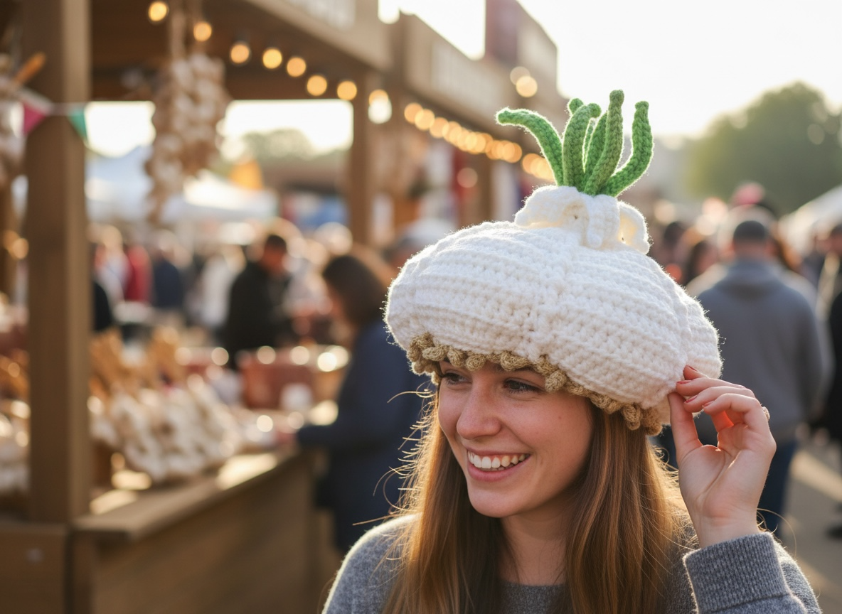 Deluxe Crochet Garlic Hat