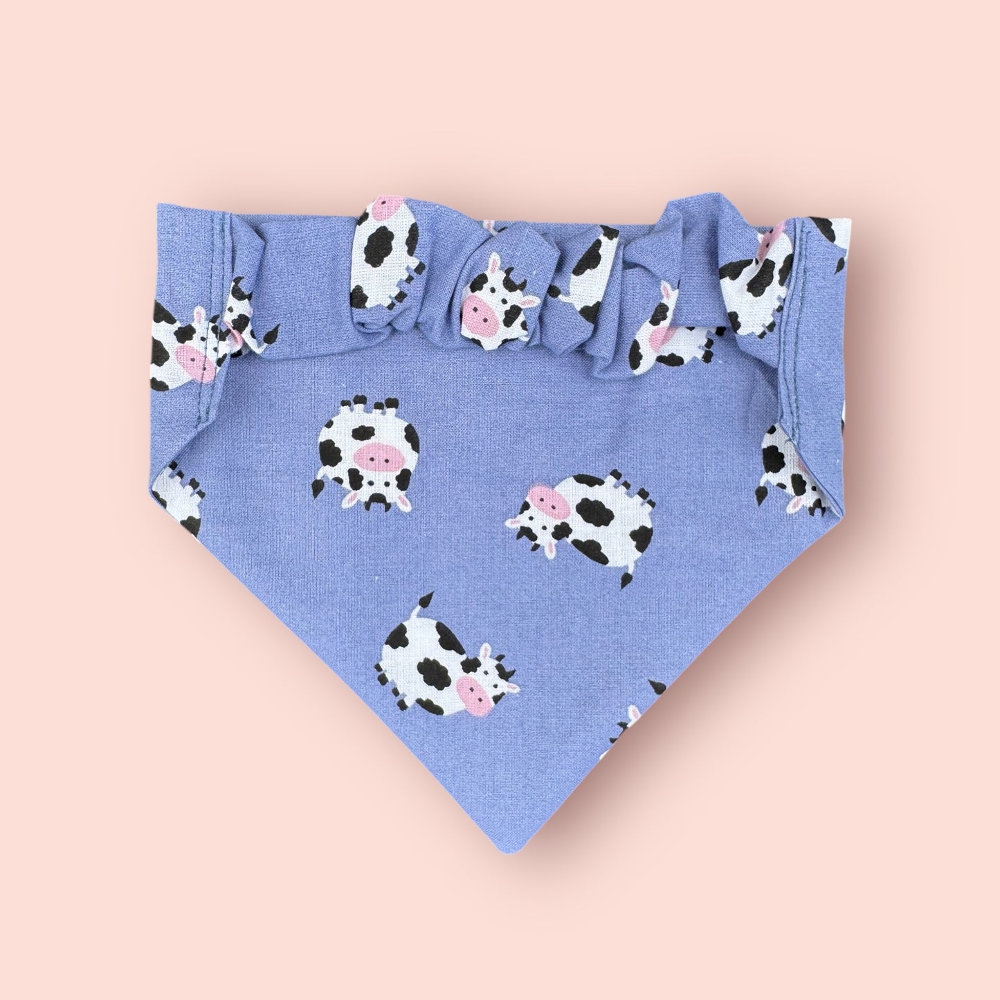 Cow Scrunchie Dog Bandana