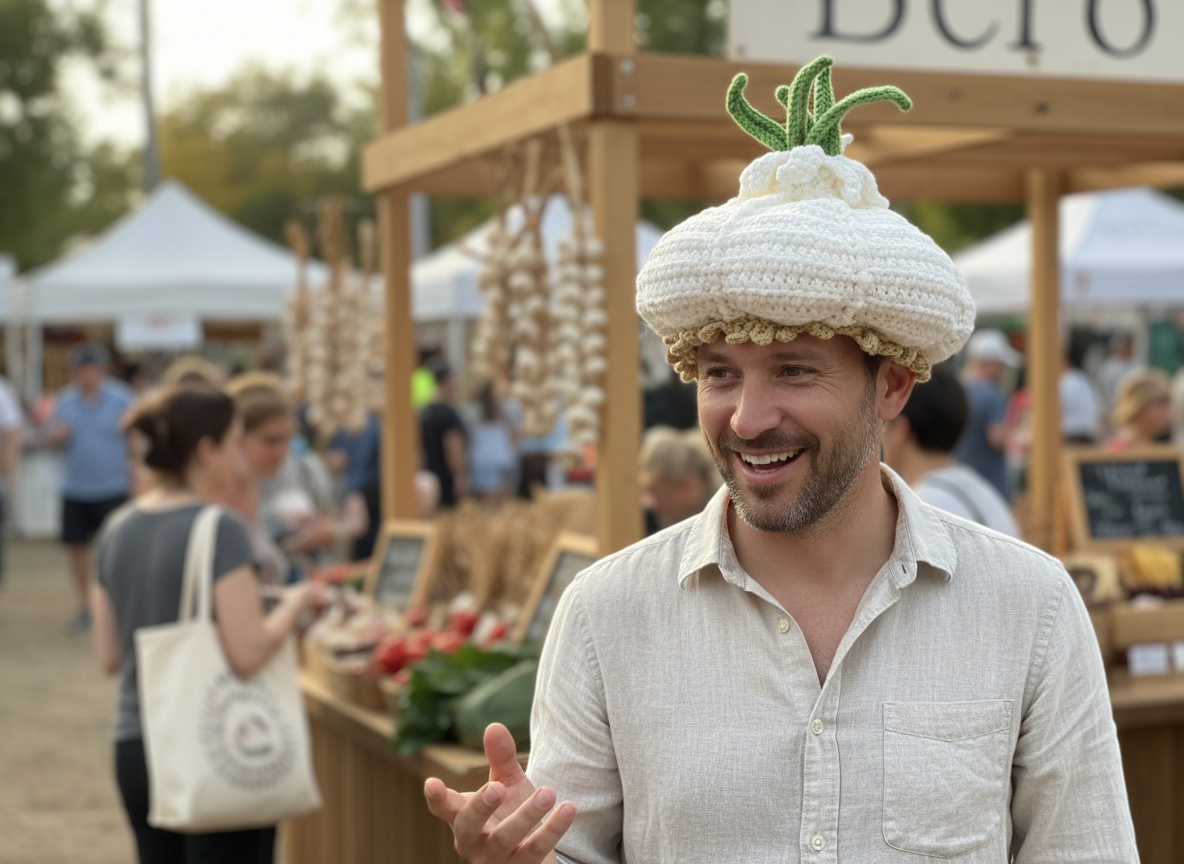 Deluxe Crochet Garlic Hat