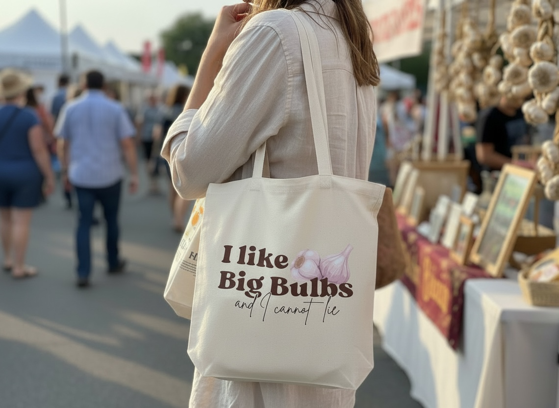 “I Like Big Bulbs and I Cannot Lie” Canvas Tote Bag