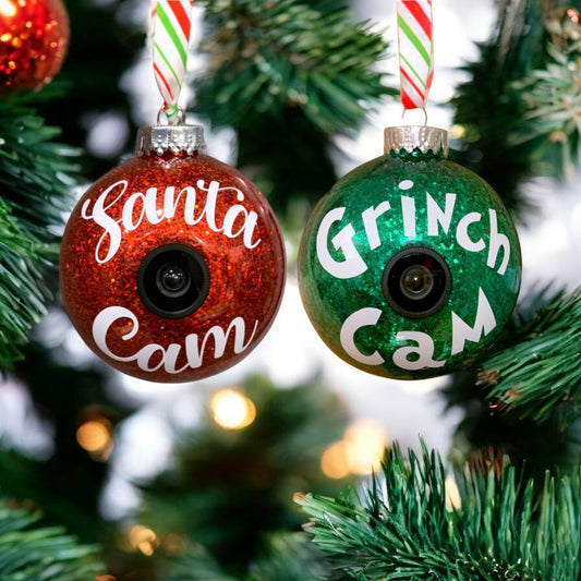 Santa Cam / Grinch Cam Christmas Ornament
