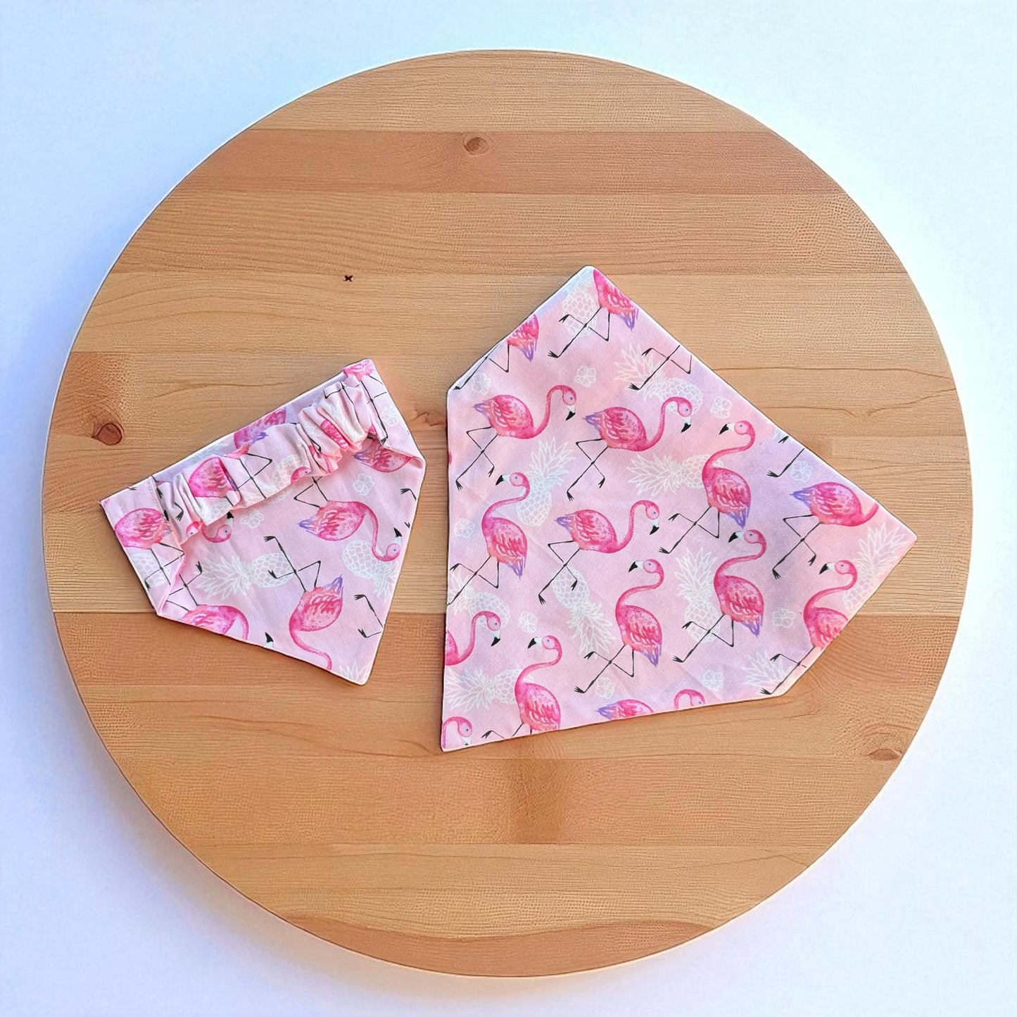 Flamingo Scrunchie Dog Bandana