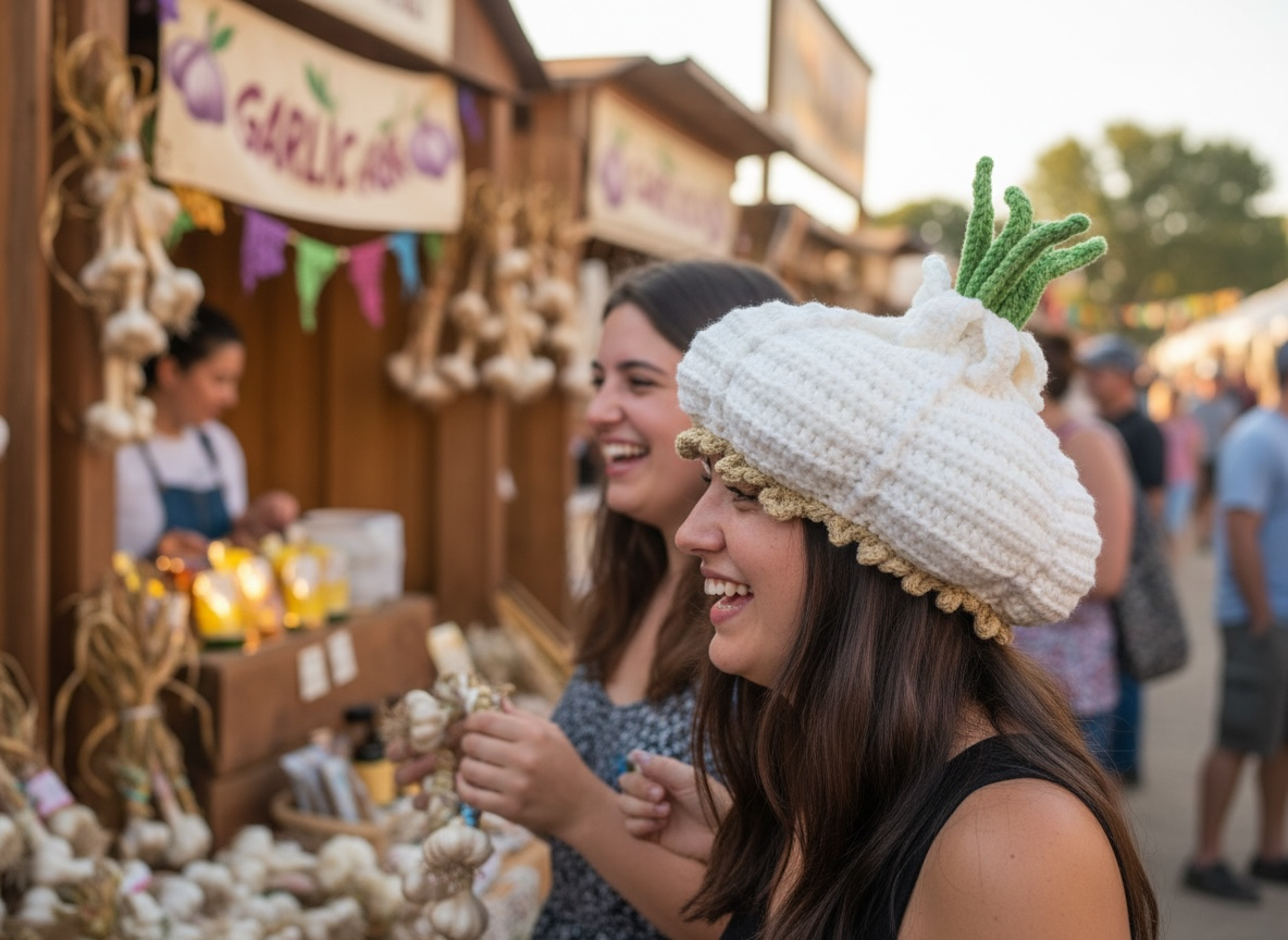 Deluxe Crochet Garlic Hat