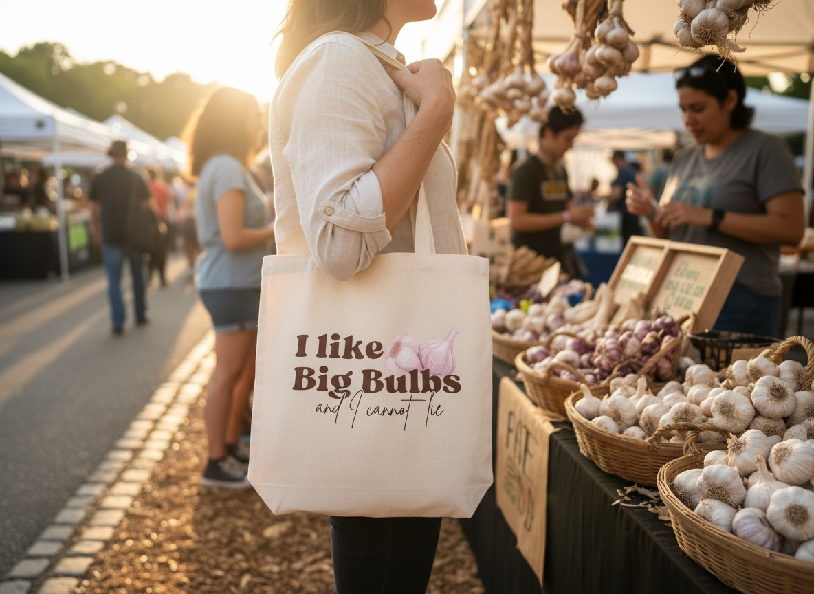 “I Like Big Bulbs and I Cannot Lie” Canvas Tote Bag