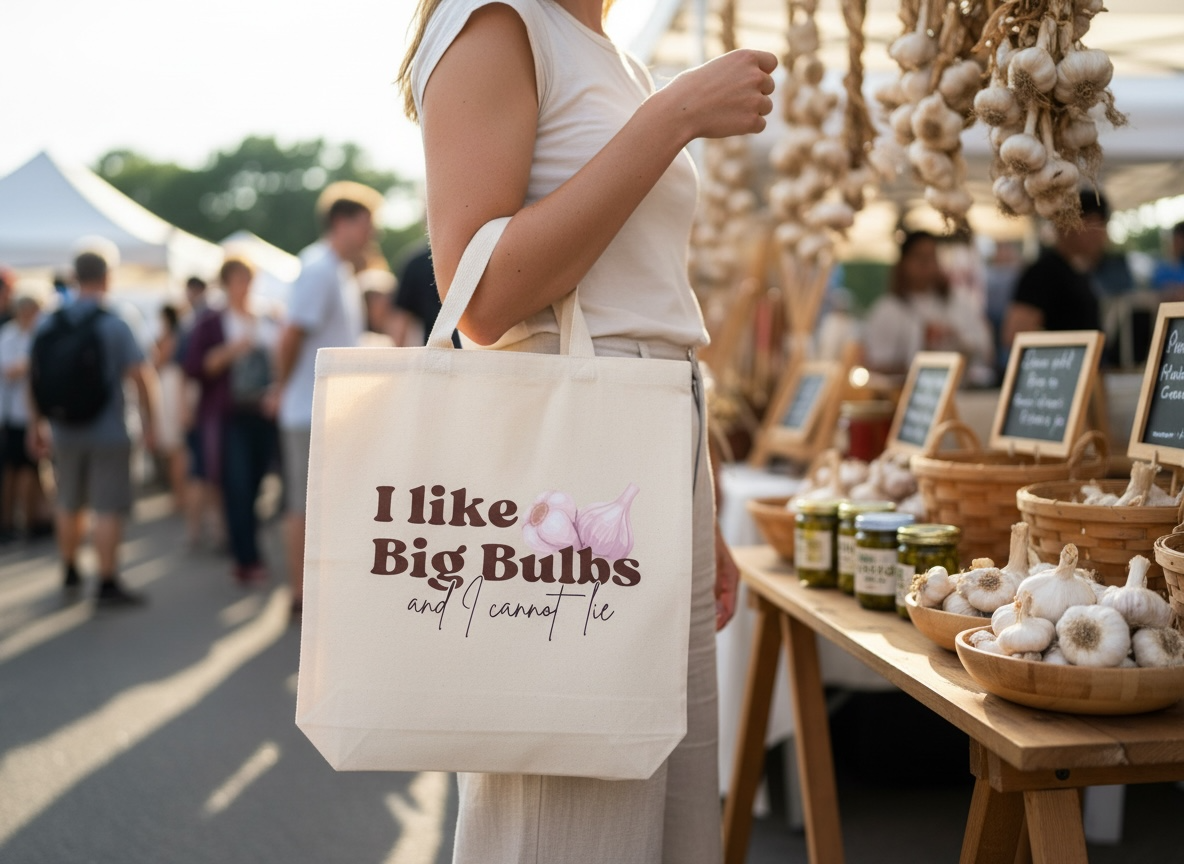 “I Like Big Bulbs and I Cannot Lie” Canvas Tote Bag