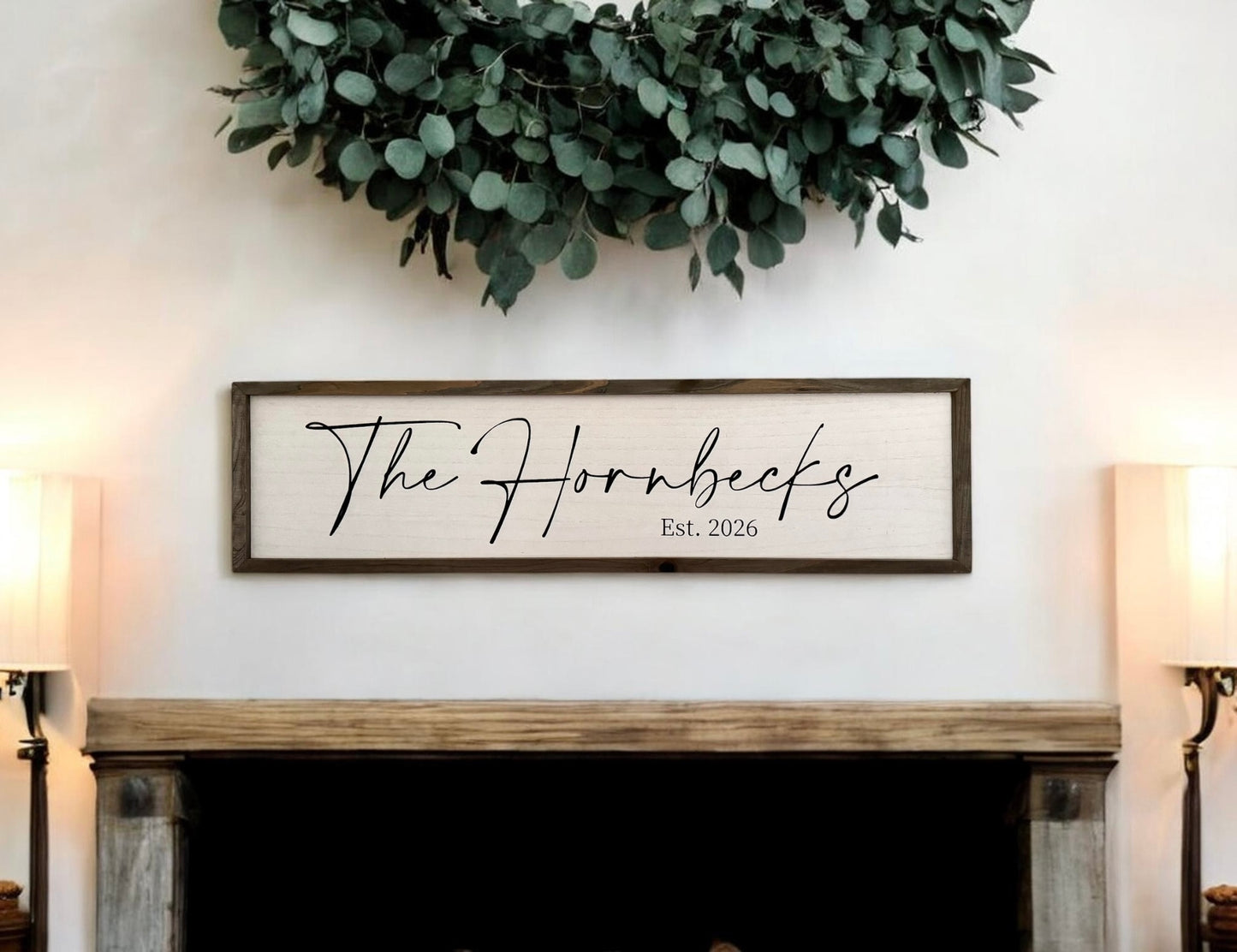 Large Custom Family Name Sign