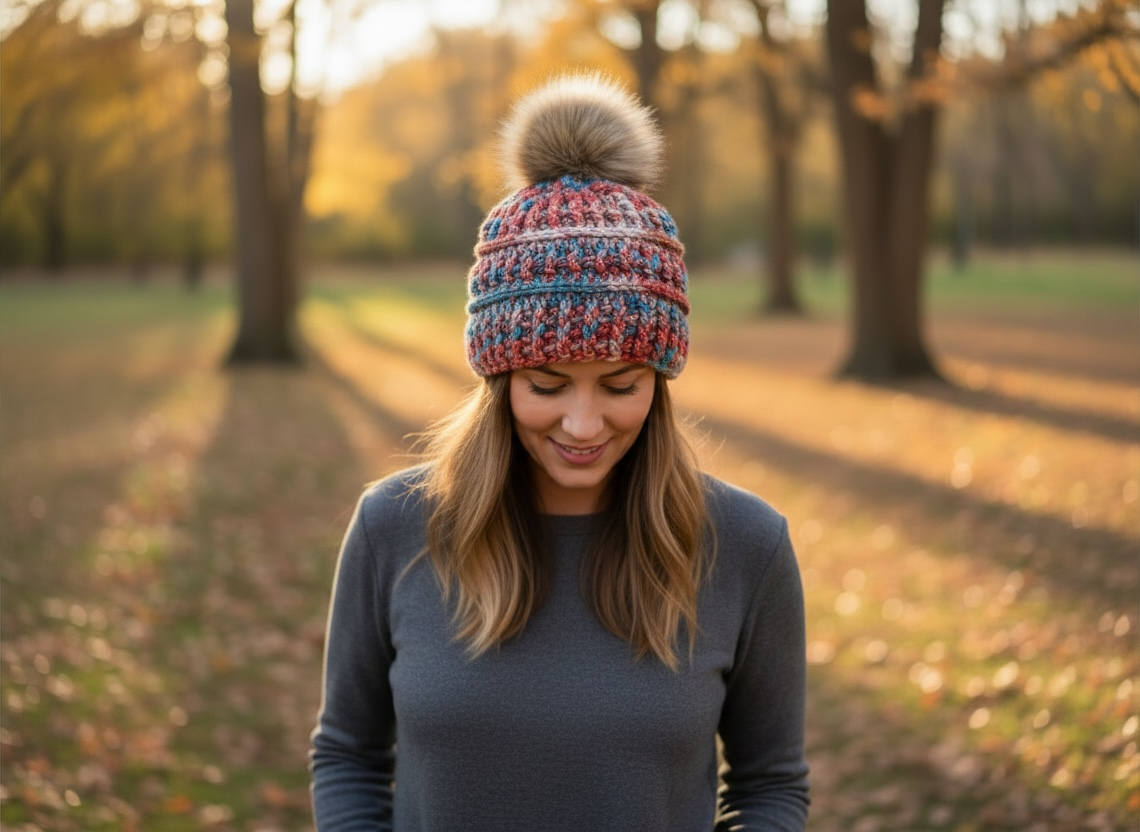 Crochet Winter Hat - Royal Gorge
