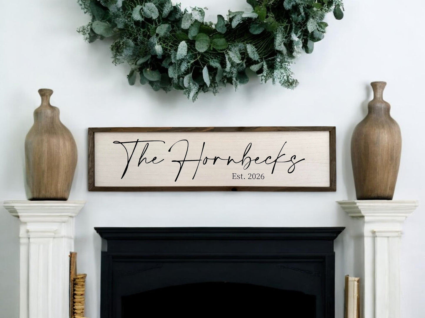 Large Custom Family Name Sign