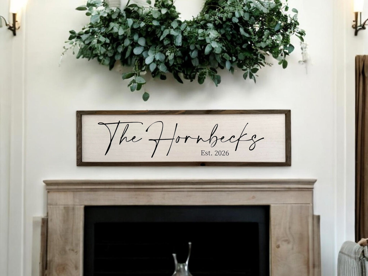 Large Custom Family Name Sign