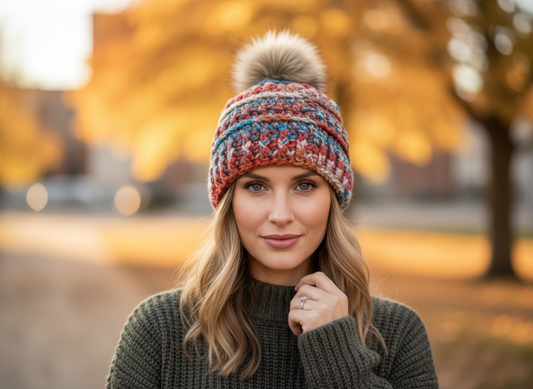 Crochet Winter Hat - Royal Gorge