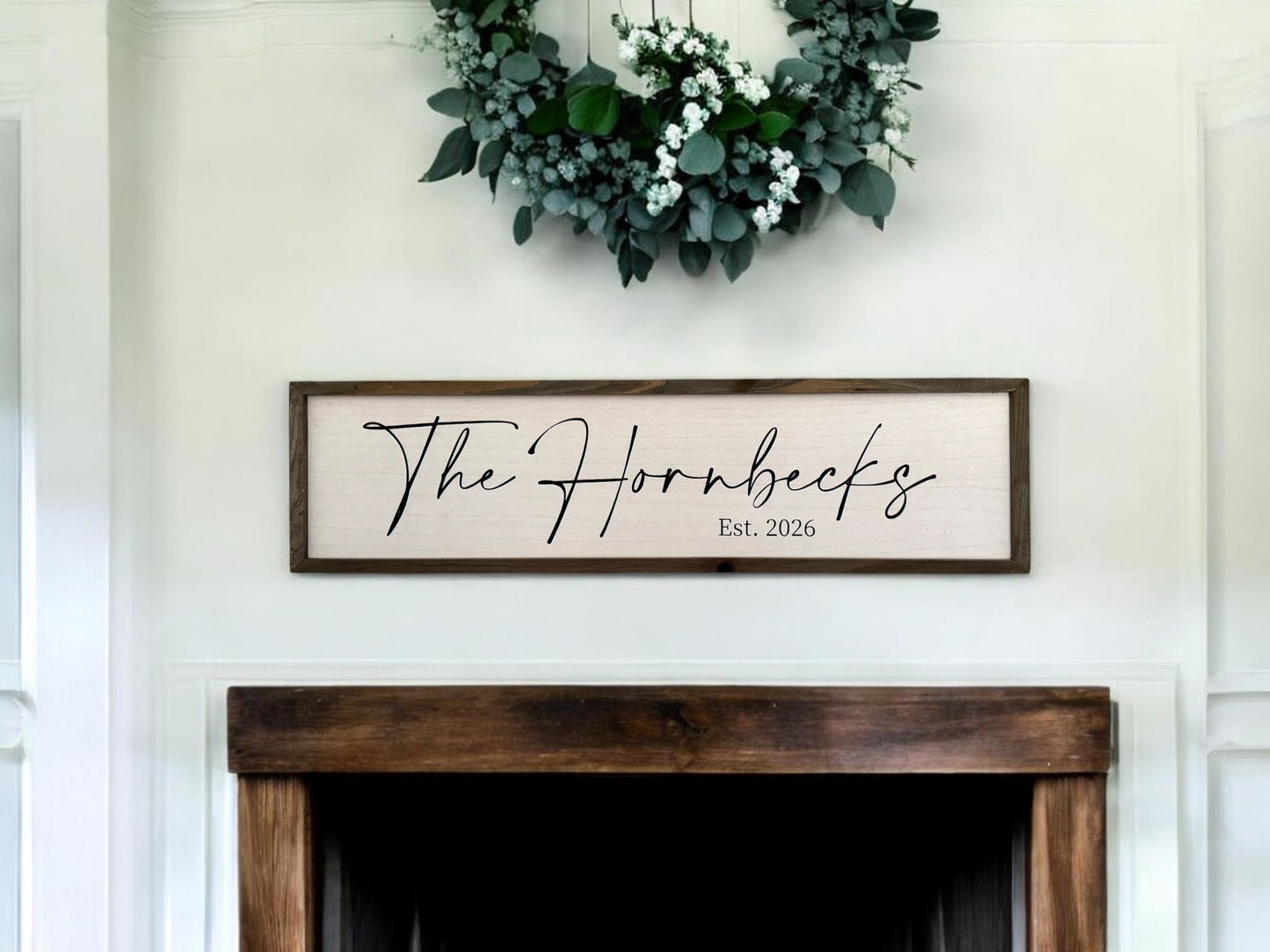 Large Custom Family Name Sign