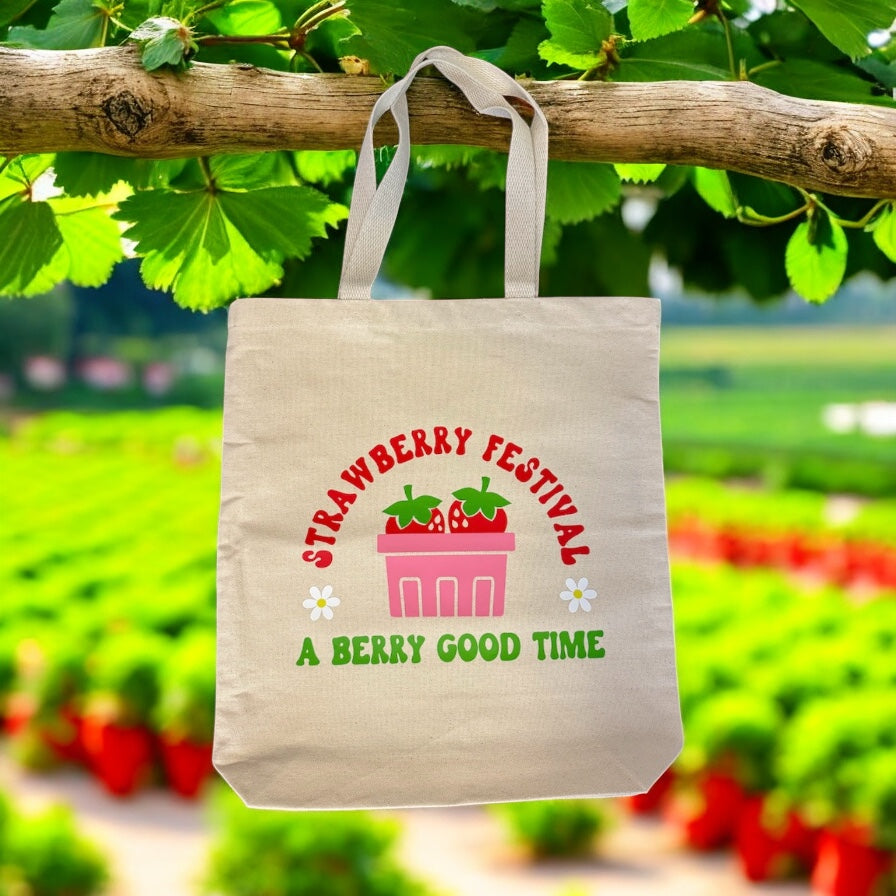 Strawberry Festival Tote Bag