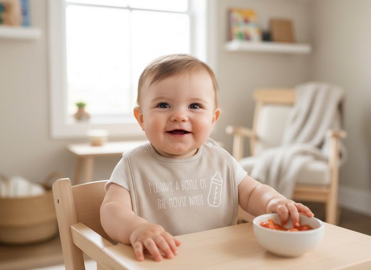 "I’ll Take A Bottle of The House White" Unisex Baby Bib