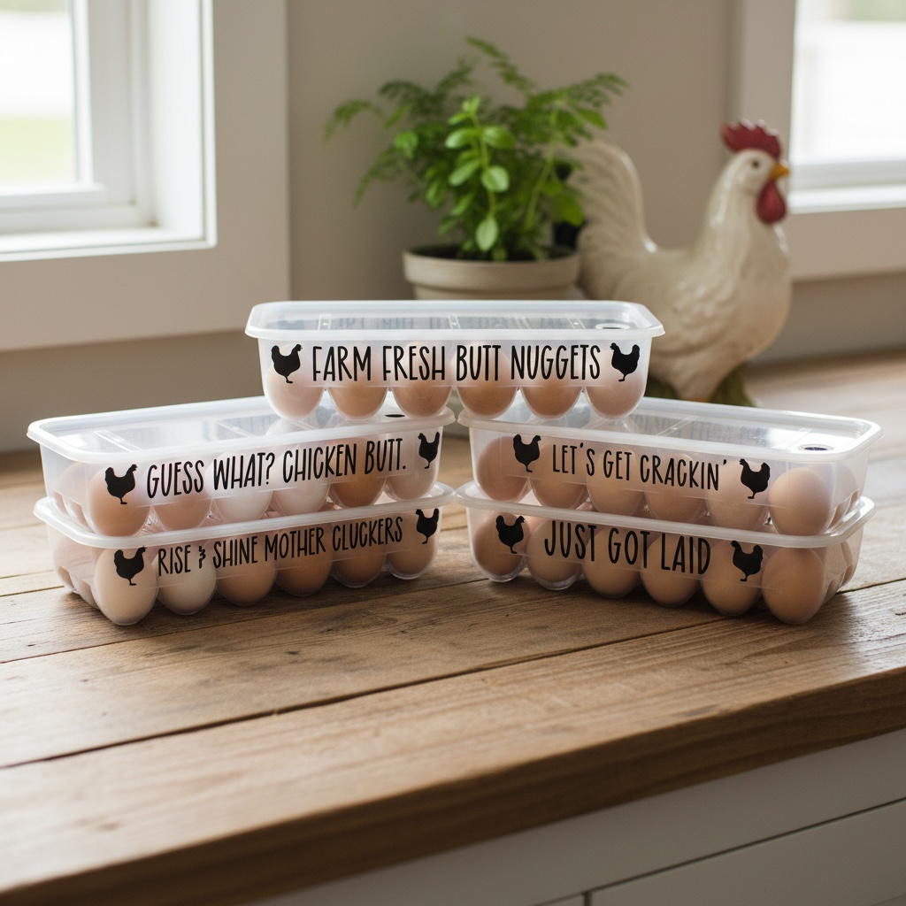 Funny Egg Crate Container