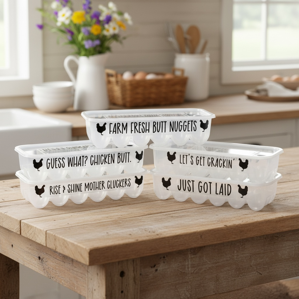 Funny Egg Crate Container