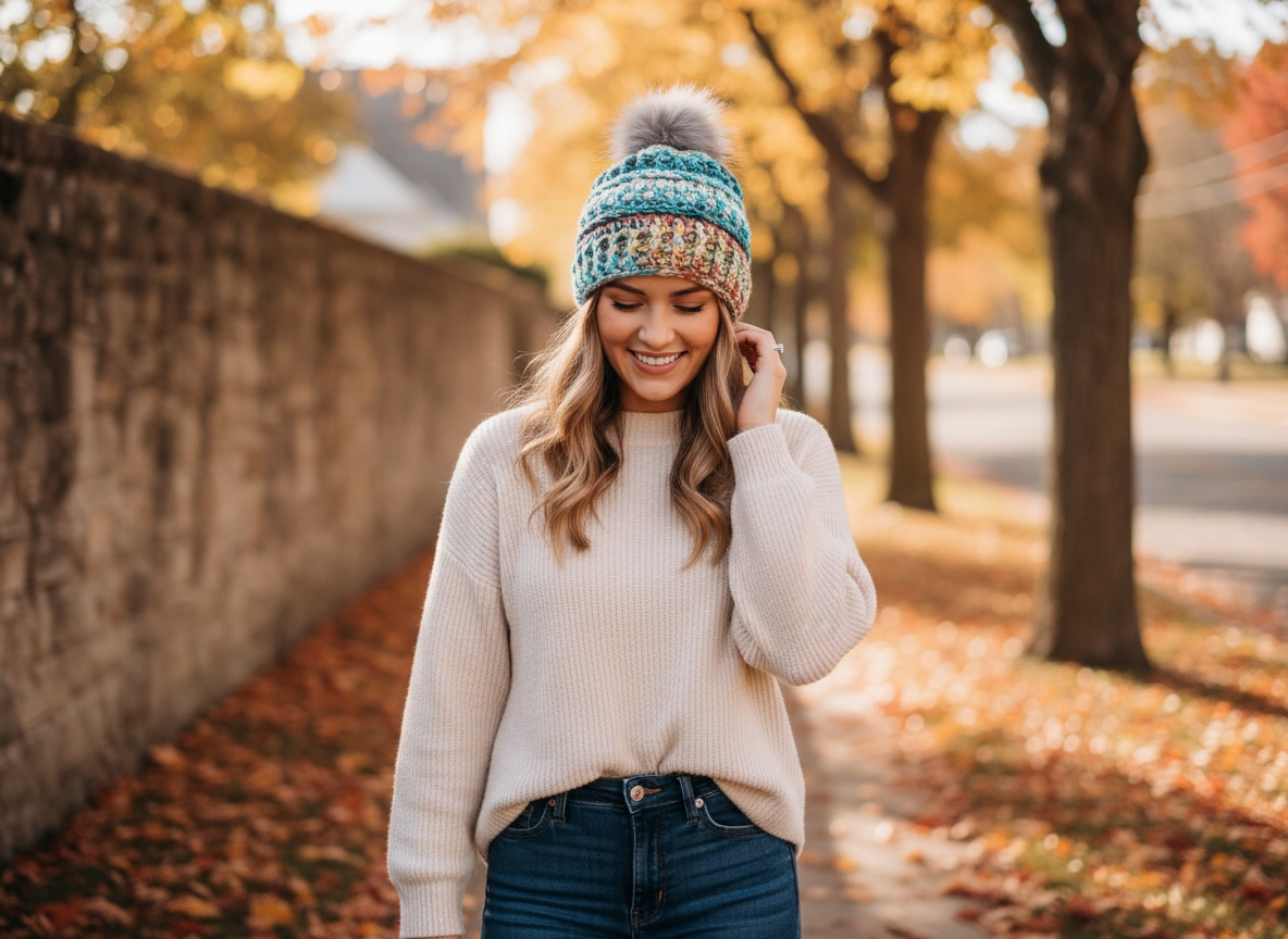 Crochet Winter Hat - Painted Canyon