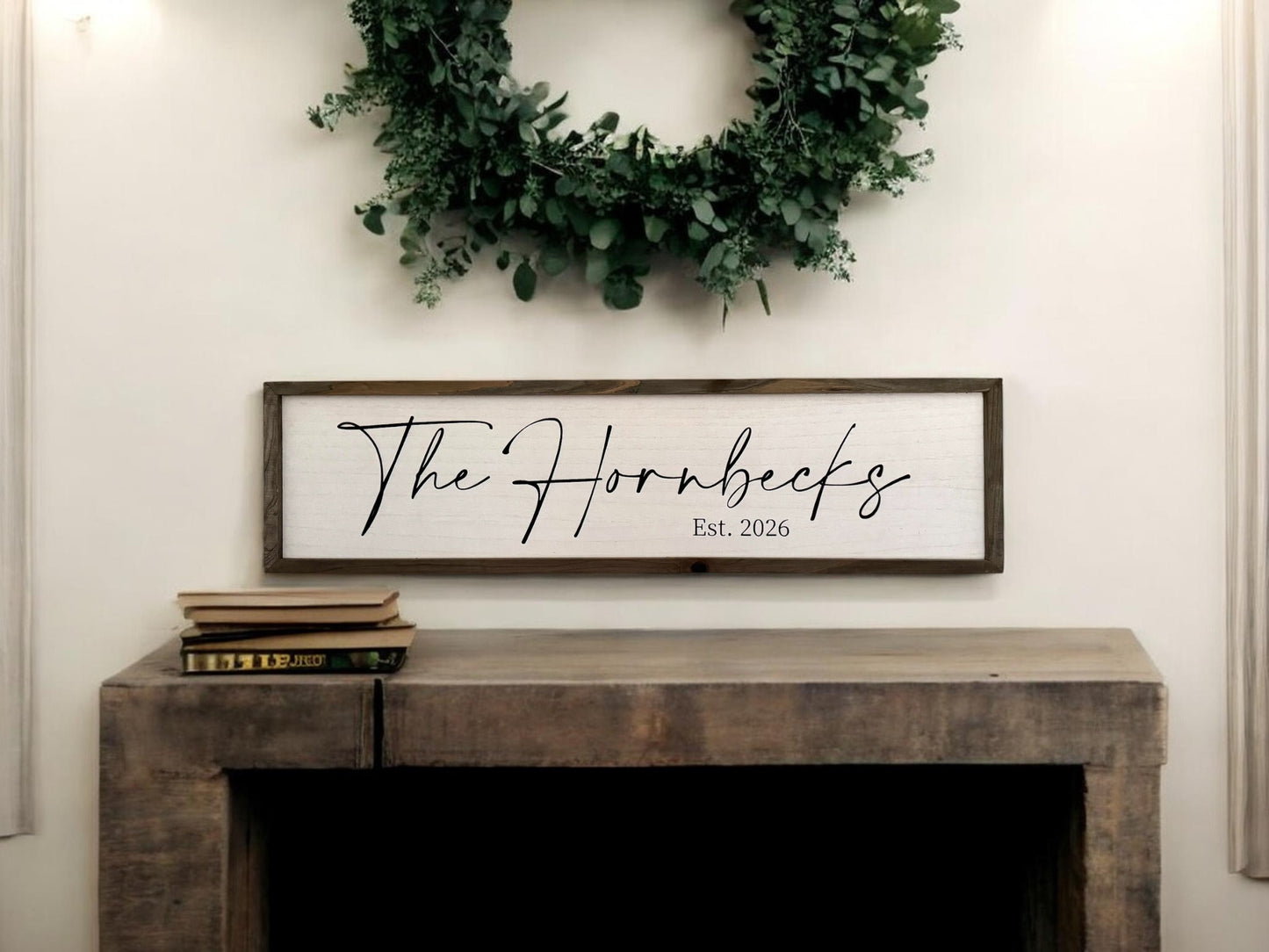 Large Custom Family Name Sign