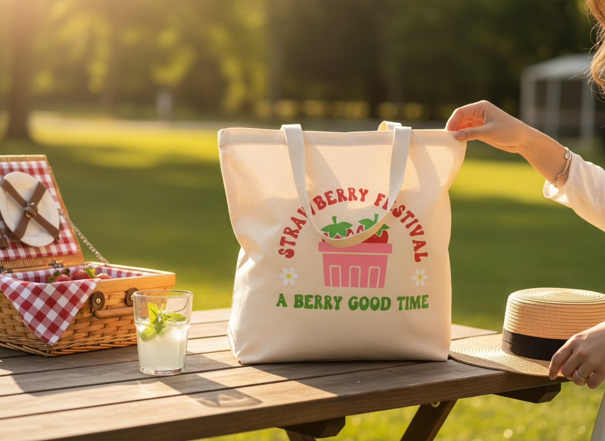 Strawberry Festival Tote Bag