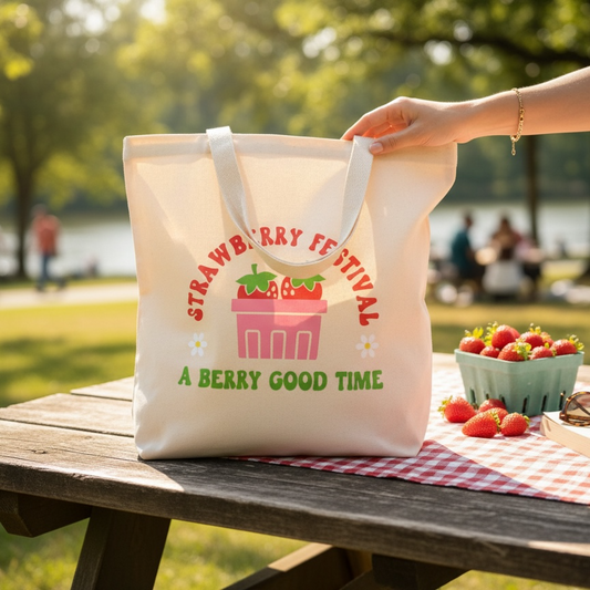 Strawberry Festival Tote Bag