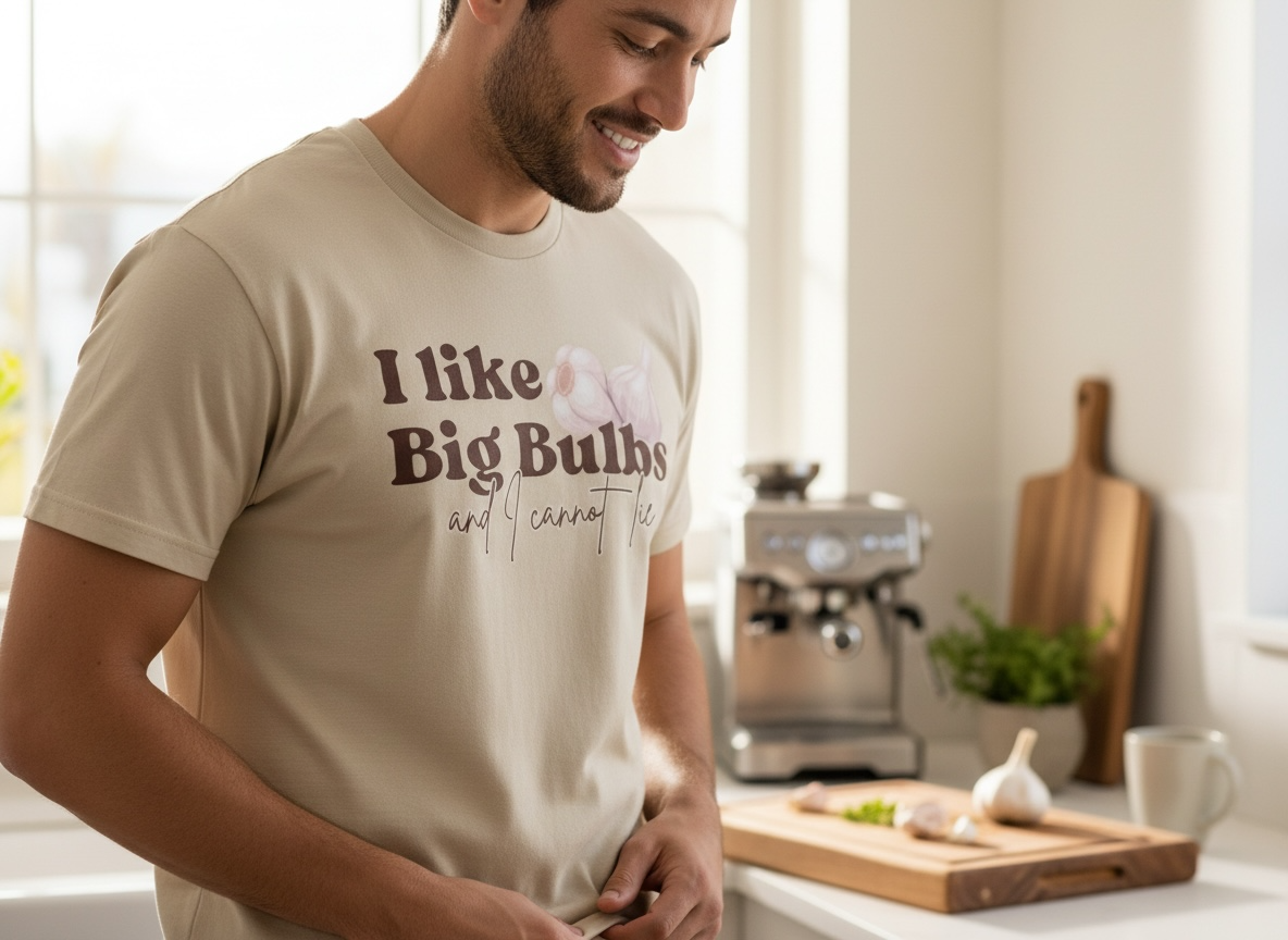 “I Like Big Bulbs & I Cannot Lie” - Garlic T-Shirt