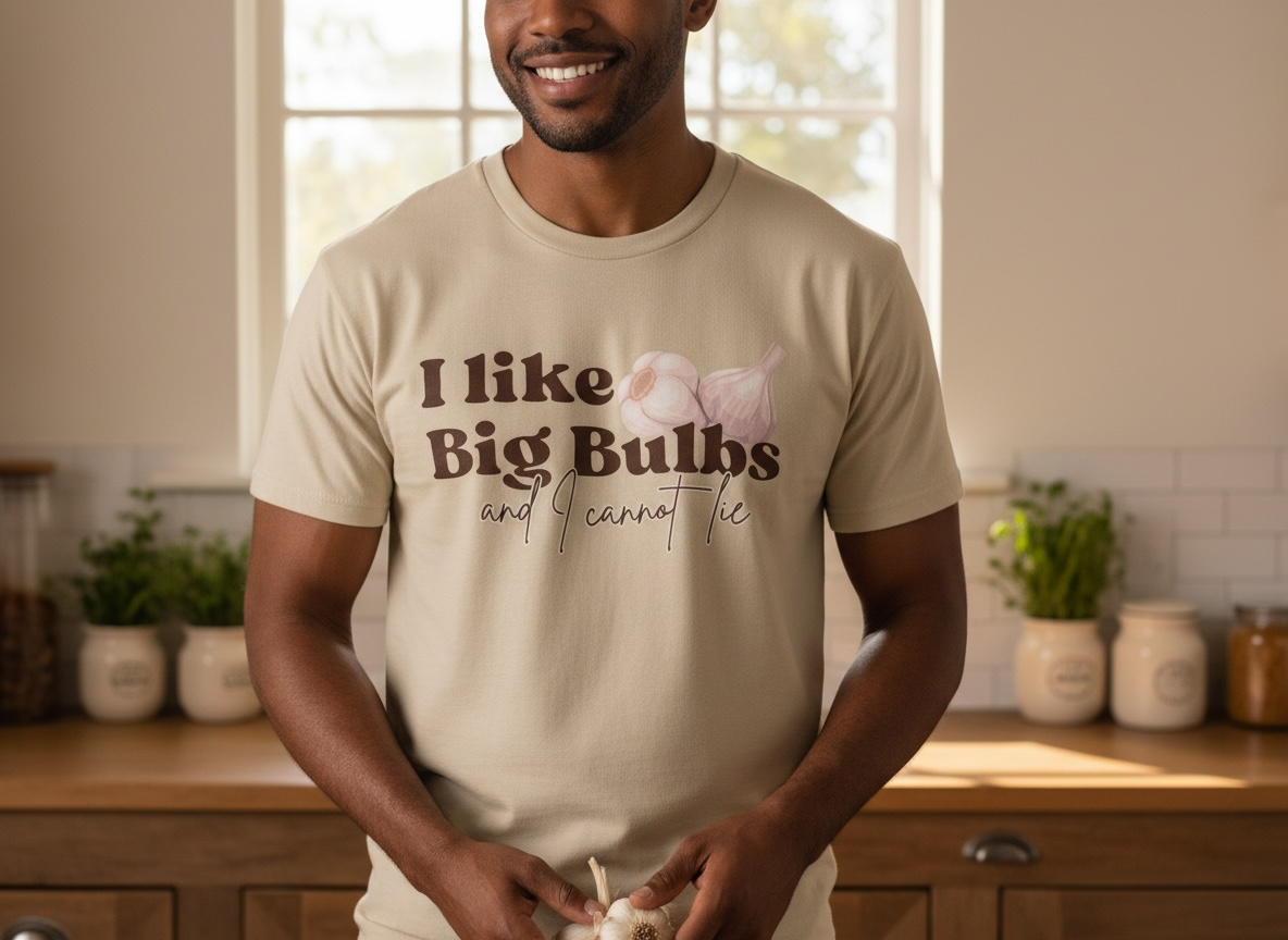 “I Like Big Bulbs & I Cannot Lie” - Garlic T-Shirt