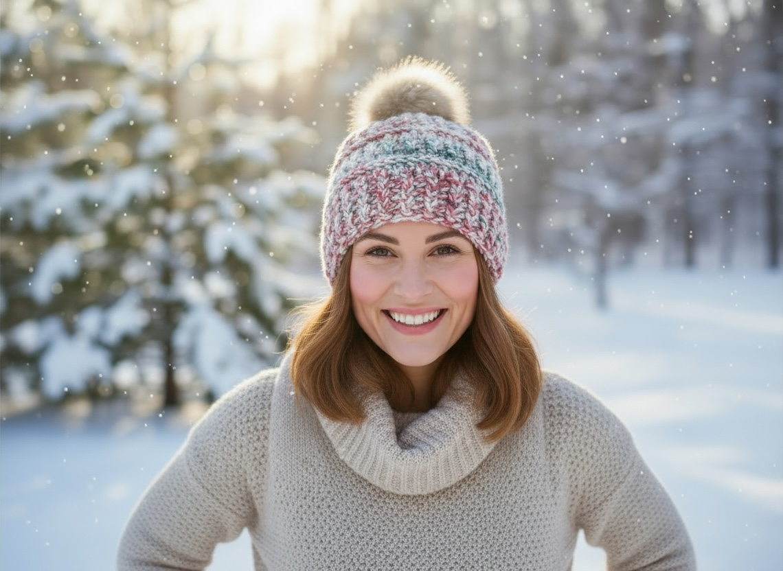Crochet Winter Hat - Cobble Stone
