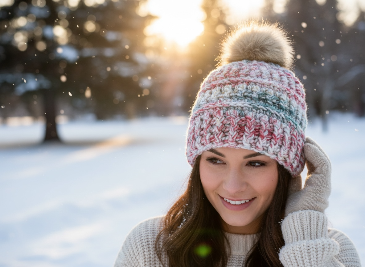 Crochet Winter Hat - Cobble Stone