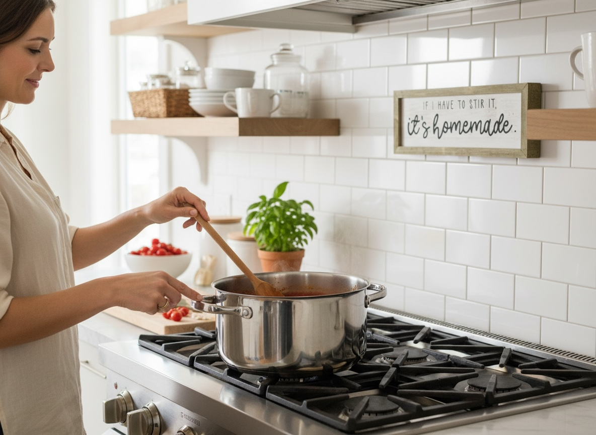 “If I Have To Stir It - It’s Homemade” Kitchen Sign